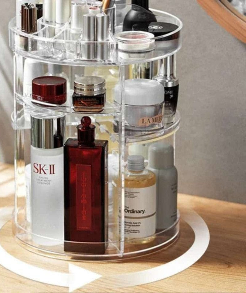 Round Spinning Beauty Storage