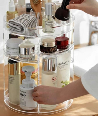 Round Spinning Beauty Storage