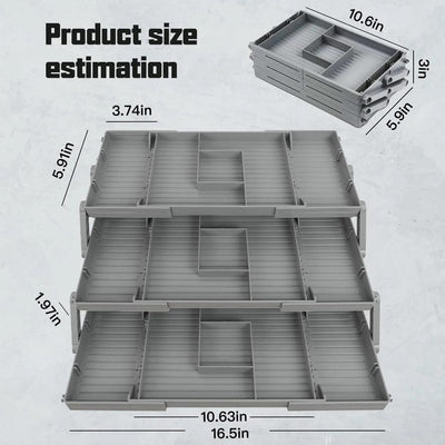 Double Rotating Desk Organizer