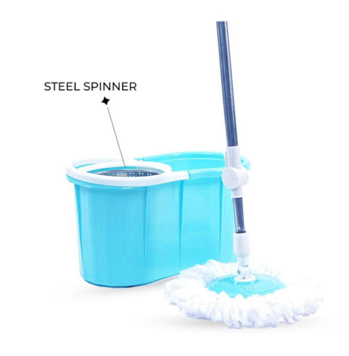 360 Degree Microfiber Spin Mop – Home Clean Tools Mops steel