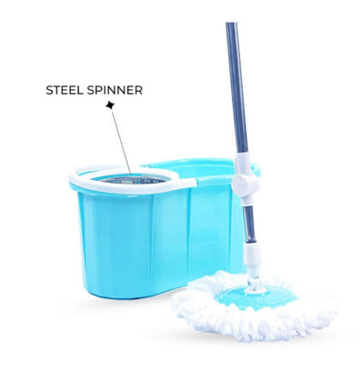 360 Degree Microfiber Spin Mop – Home Clean Tools Mops steel