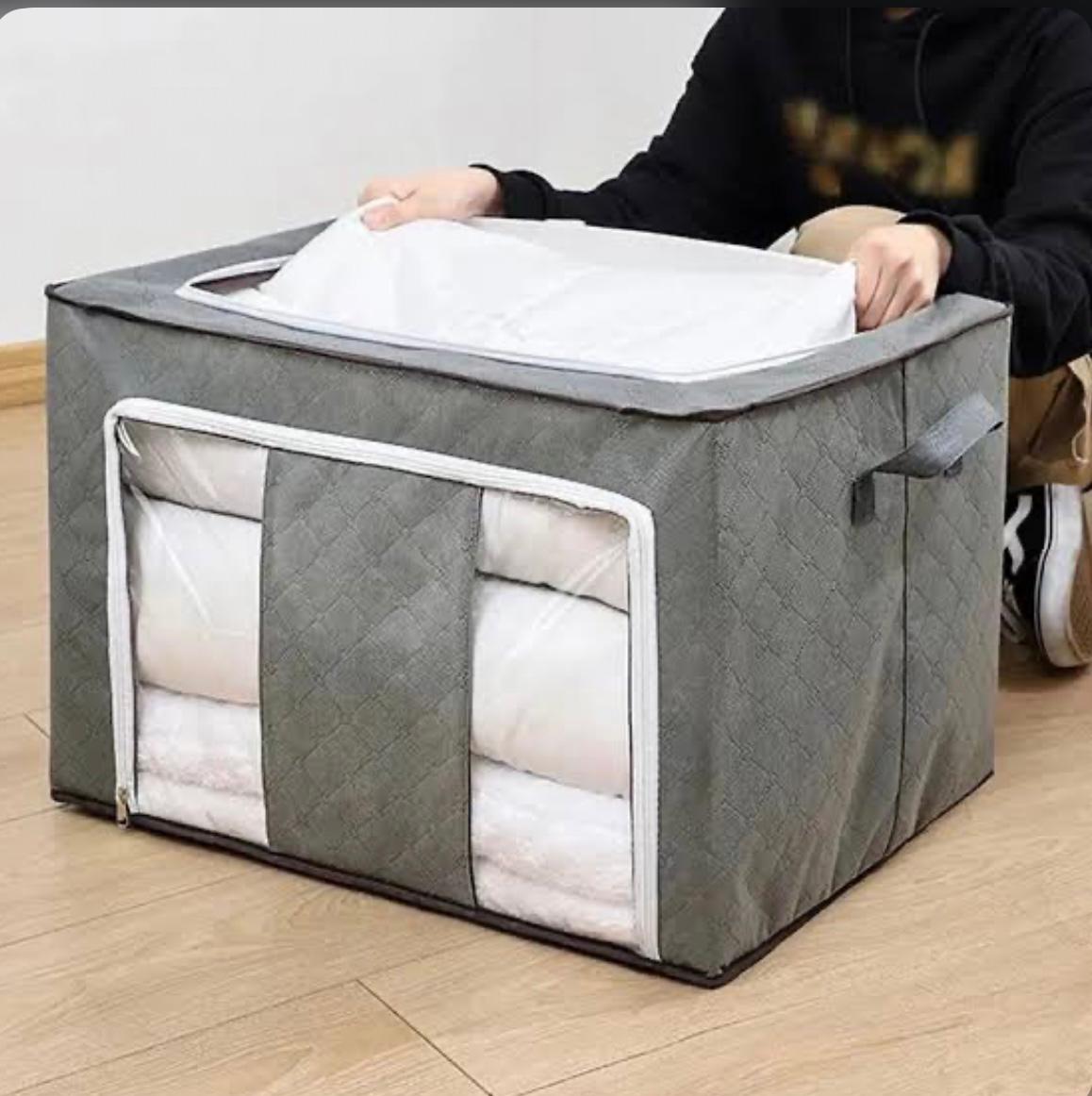 Gray Storage Organizer Bag